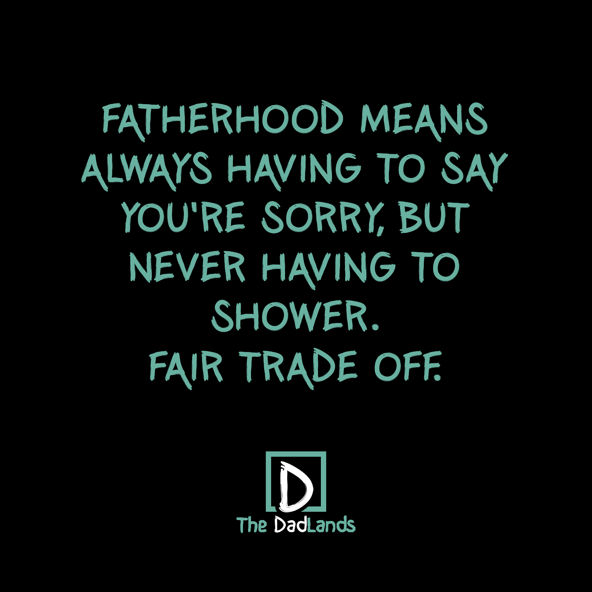 Always saying sorry…