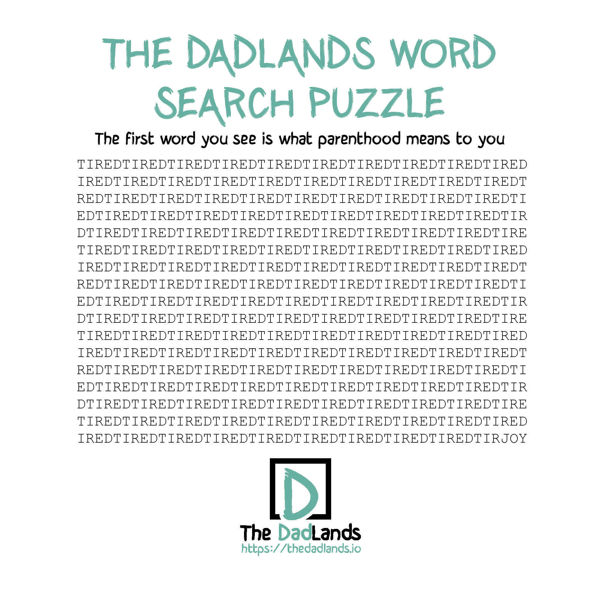 Word search puzzle