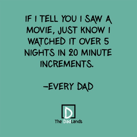 How dads watch movies